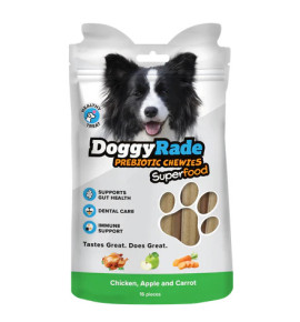 DoggyRade Prebiotic Superfood Chewies chicken, apple & carrot
